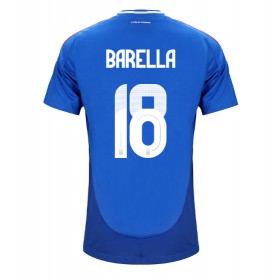 Italia Nicolo Barella #18 Hjemme skjorte EM 2024 Kortermet